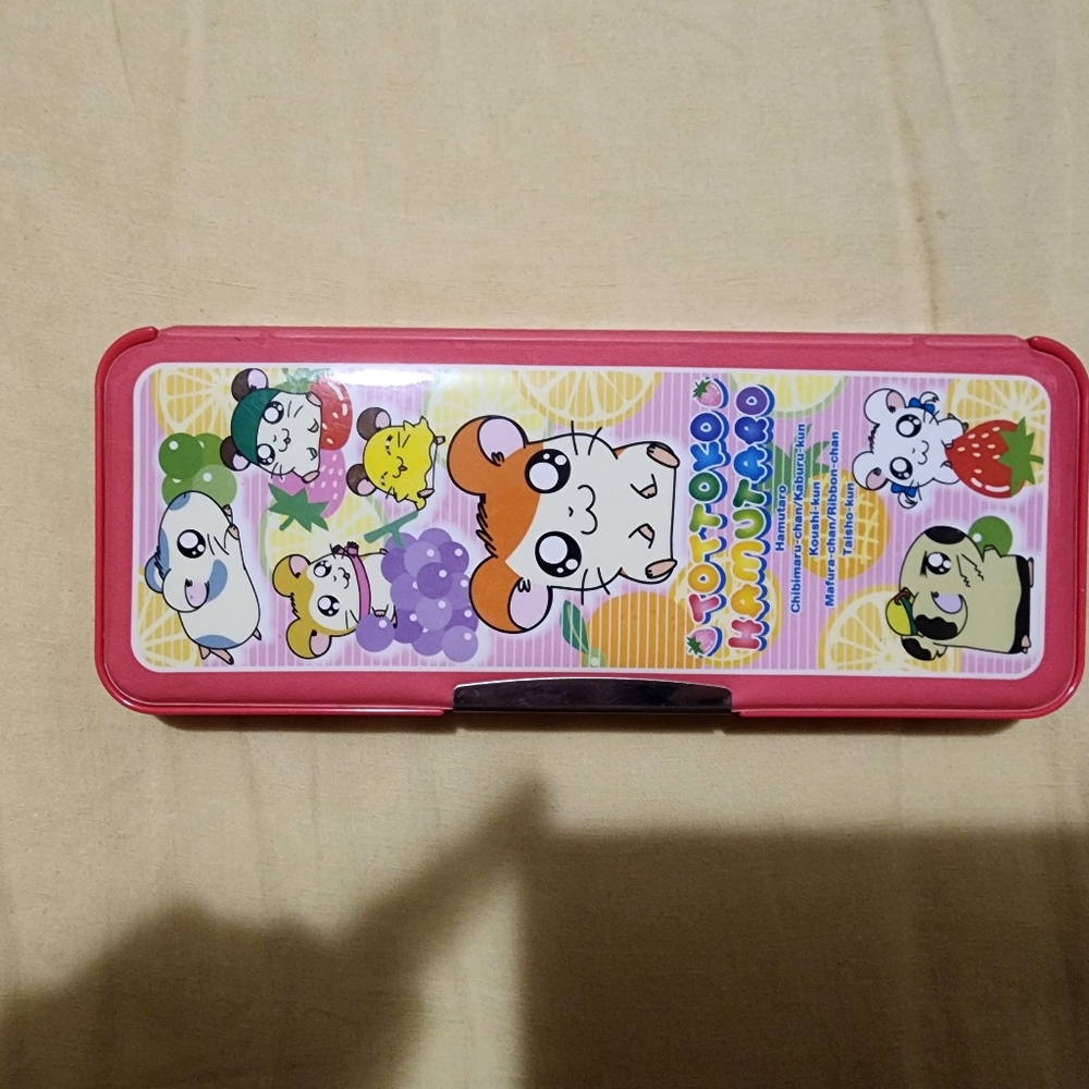 Vintage Hamtaro pencil case